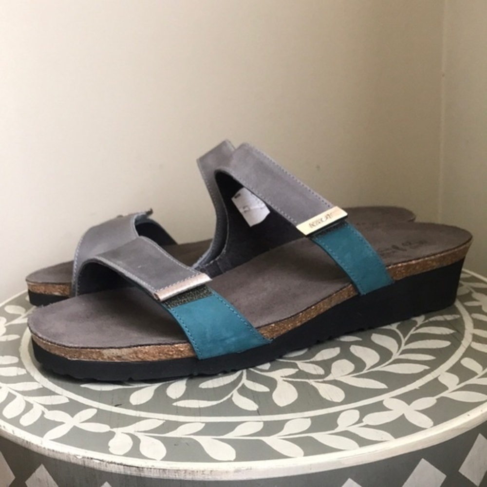 NAOT Jacey Leather Slides Sandals sz 42